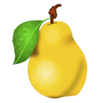 Pear fruit png sticker, transparent
